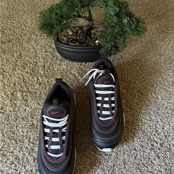 Nike Air Max 97 Black with Multi-Color Stitching - Picture 3 of 3